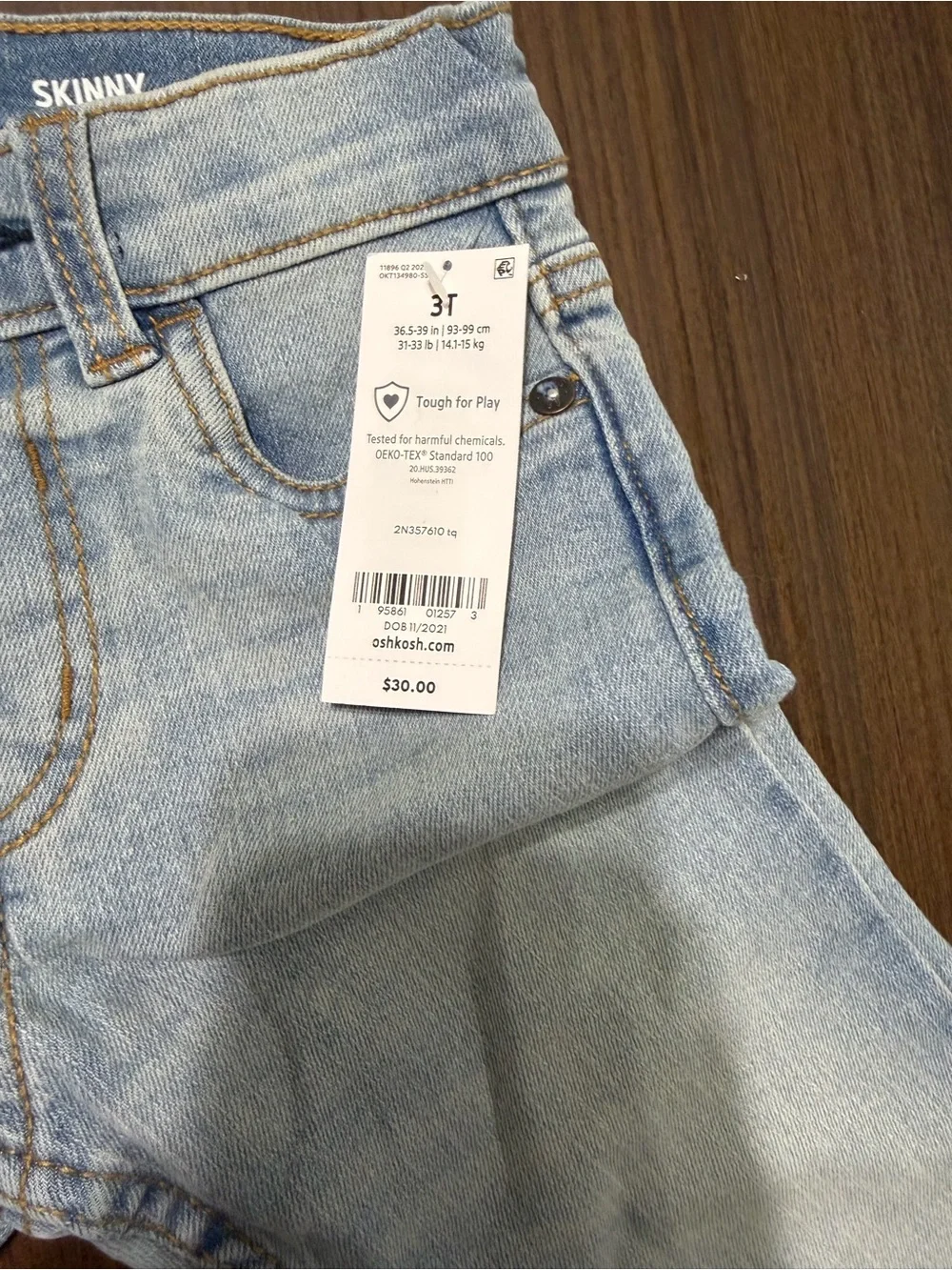 OshKosh B'Gosh Boys Light & Dark Wash Jeans
